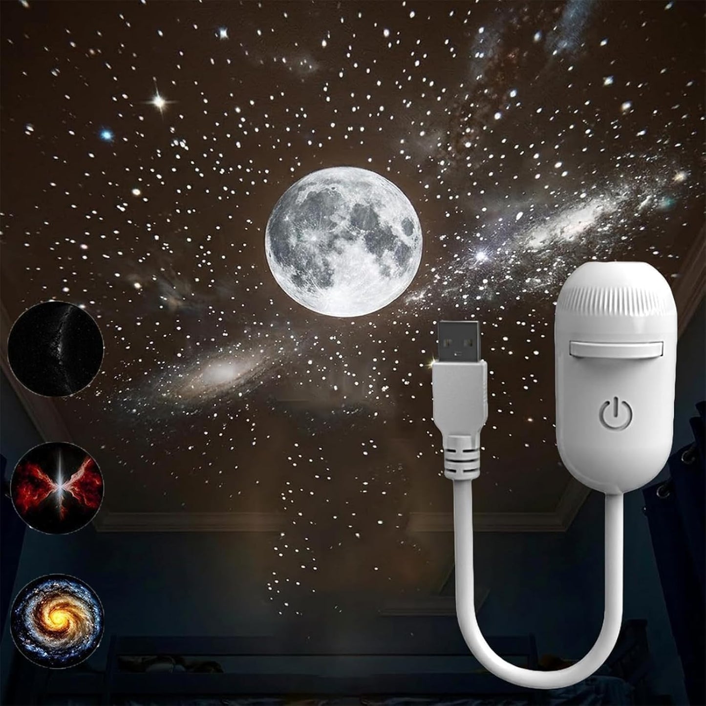 Yeeklab 2-in-1 Starry Sky Projector Night Lamp | Galaxy Light