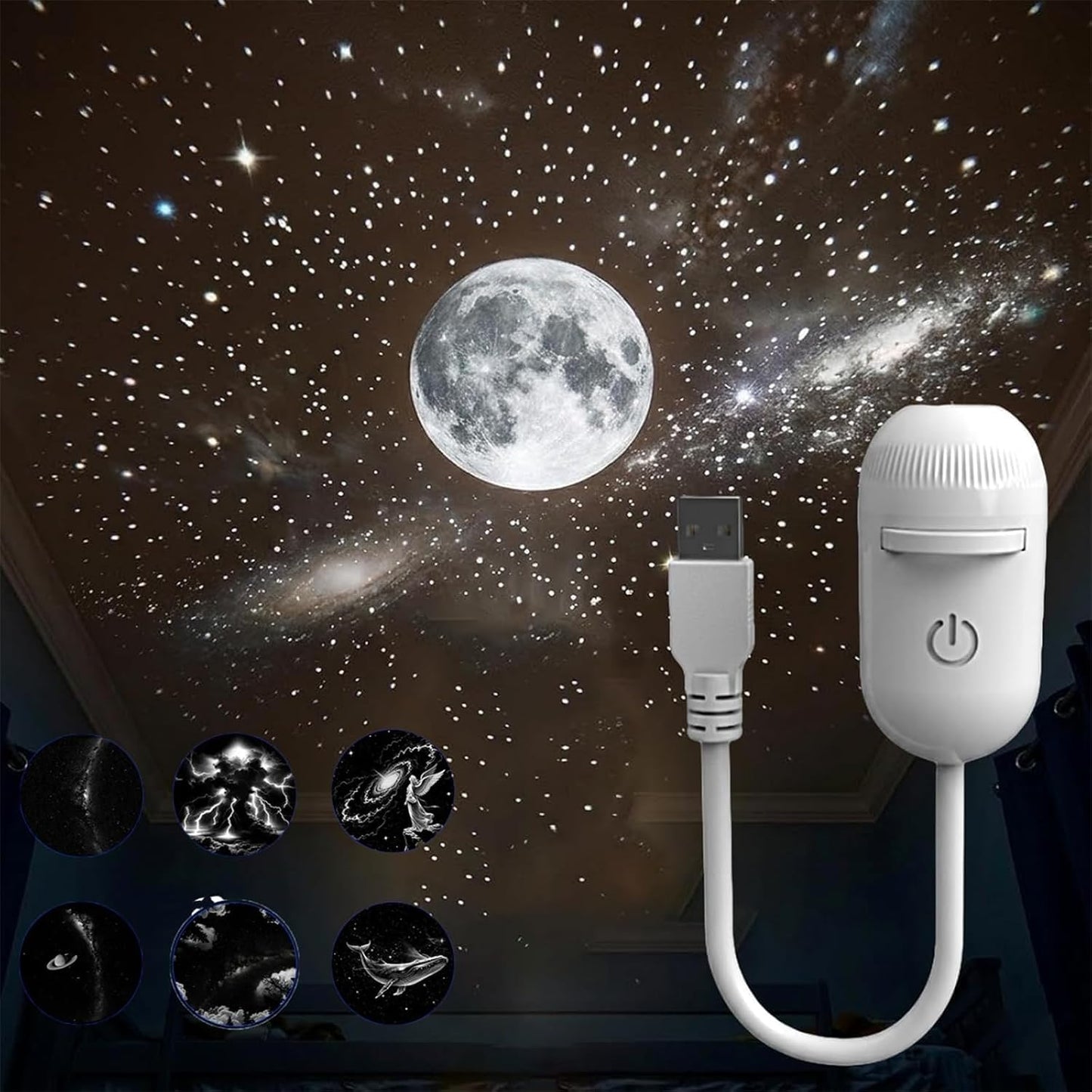 Yeeklab 2-in-1 Starry Sky Projector Night Lamp | Galaxy Light